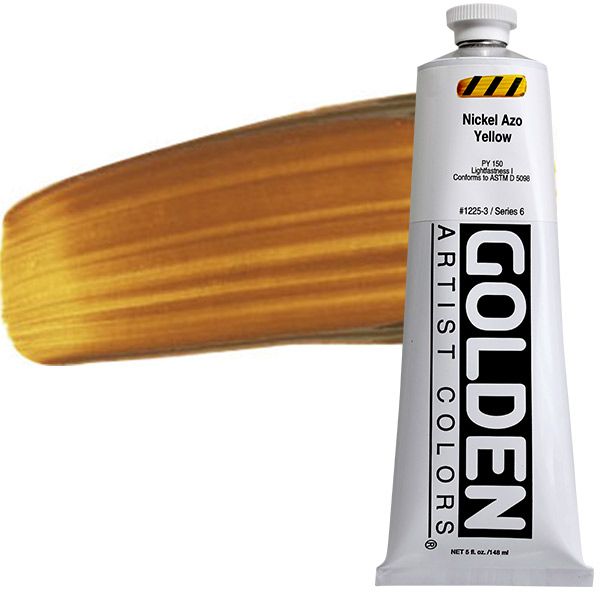GOLDEN Heavy Body Acrylic 5 oz Tube - Nickel Azo Yellow