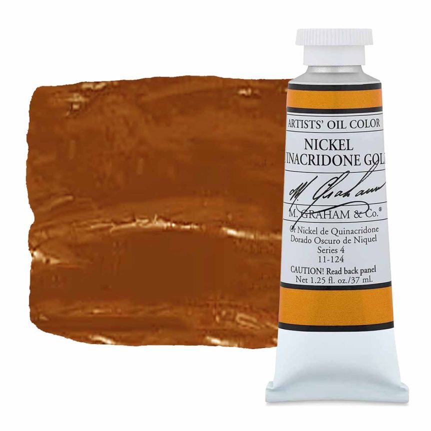 M. Graham Artist Oil Color 37ml - Nickel Quinacridone Gold