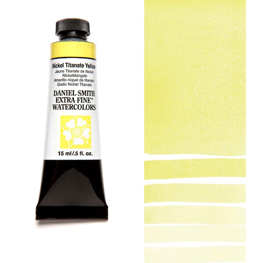 Daniel Smith Extra Fine Watercolor Nickel Titanate Yellow, 15 ml Tube