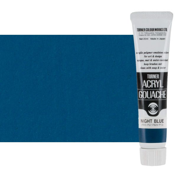Turner Artist Acryl Gouache - Night Blue, 20ml