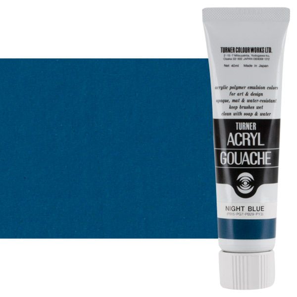 Turner Artist Acryl Gouache - Night Blue, 40ml