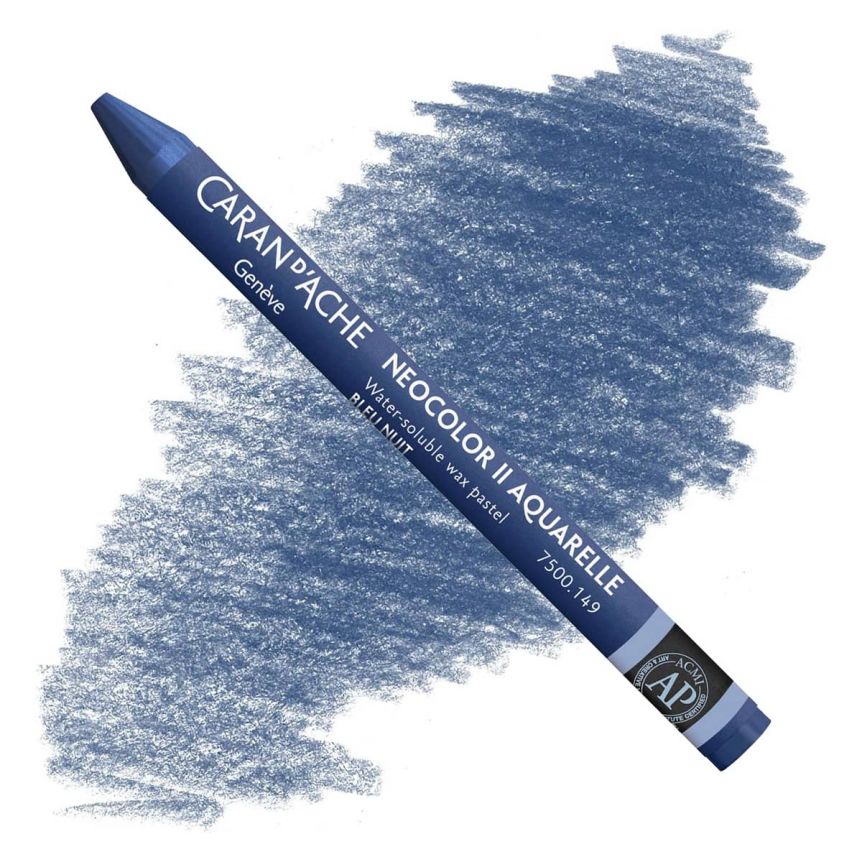 Caran d'Ache Neocolor II Water-Soluble Wax Pastels - Night Blue, No. 149