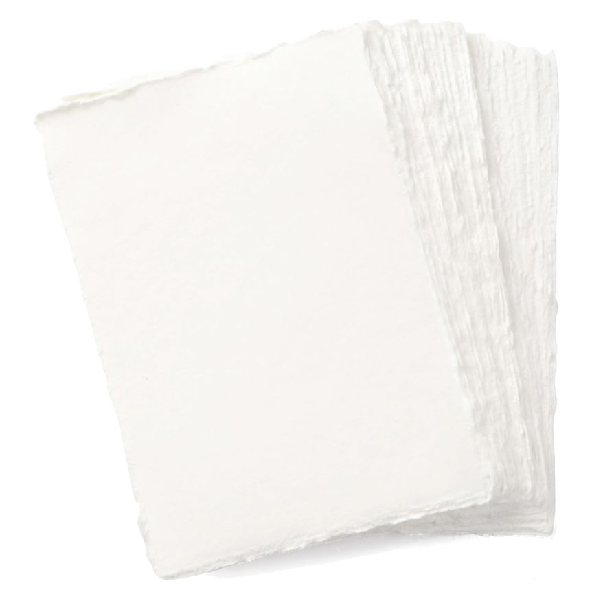 Nujabi Individually Handmade Watercolor Paper Sheets 200lb Soft Cold Press 22x30" (Pack of 100)