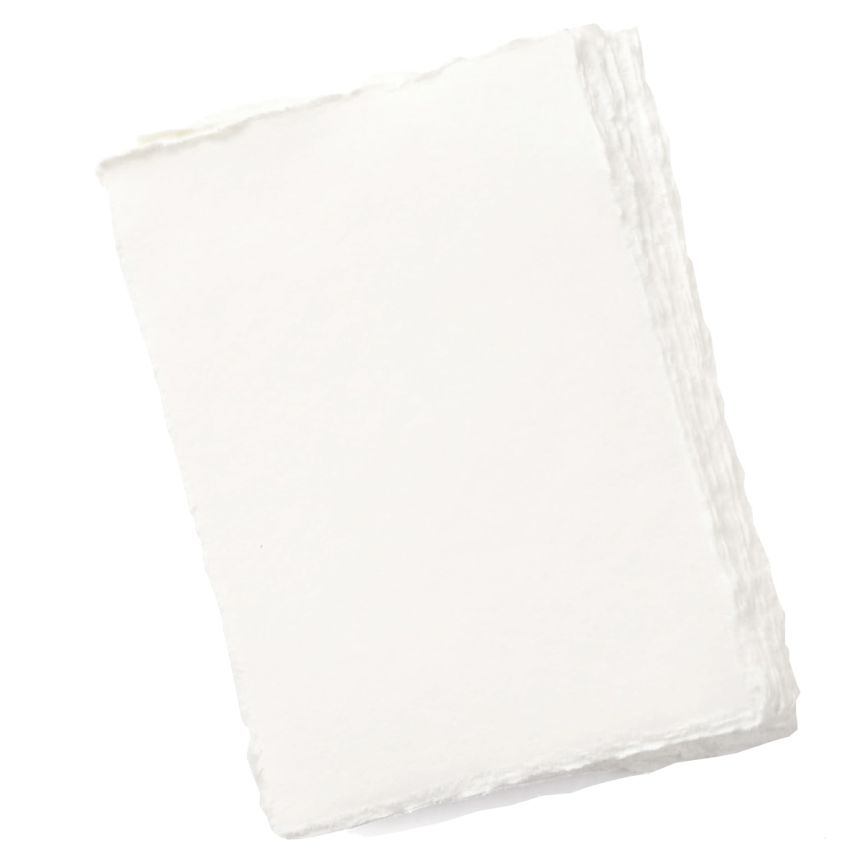 Nujabi Individually Handmade Watercolor Paper Sheets 200lb Soft Cold Press 9x12" (Pack of 10)