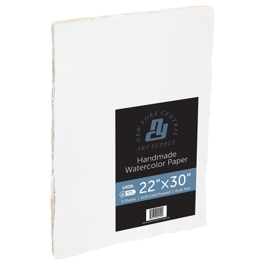 New York Central Handmade Watercolor Paper, 140lb. 22x30/5 pack