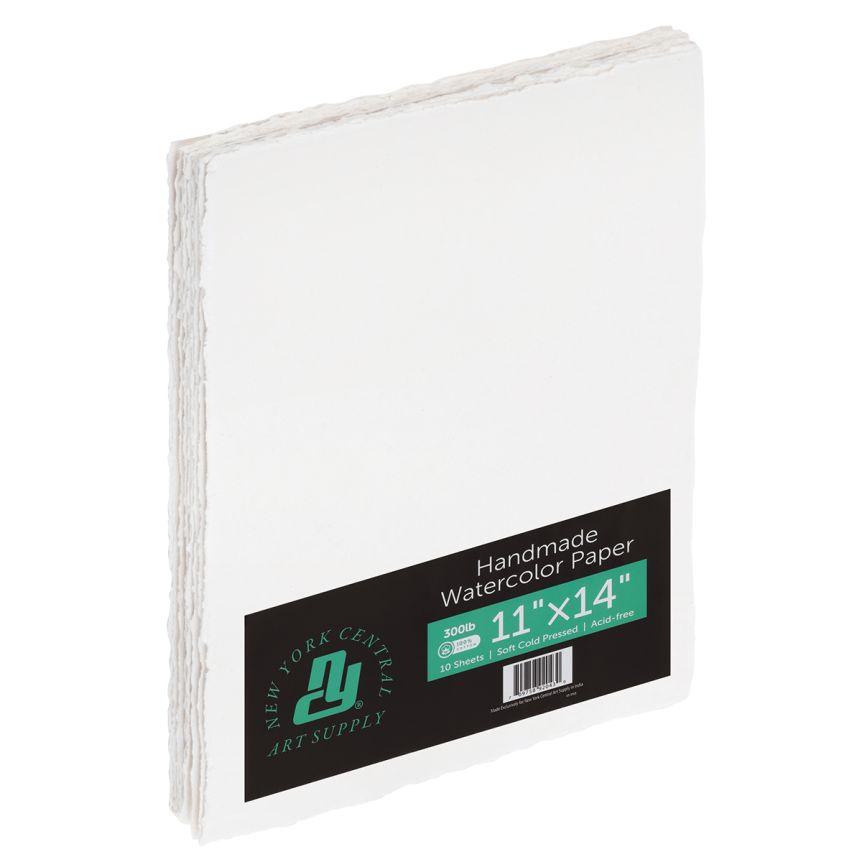 New York Central Handmade Watercolor Paper, 300lb. 11x14/10 pack
