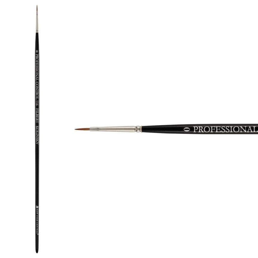 New York Central Pro Control Oil Brush, Series 116 Kolinsky Sable Filbert, size #0