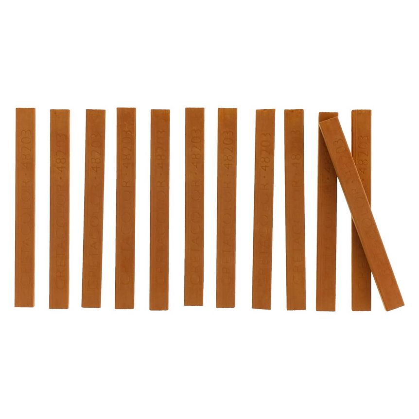 Cretacolor Carré Pastel - No. 203, Ochre Dark (Box of 12)