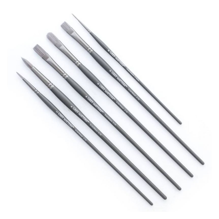 Jack Richeson Grey Matters Oil Brush Set of 6