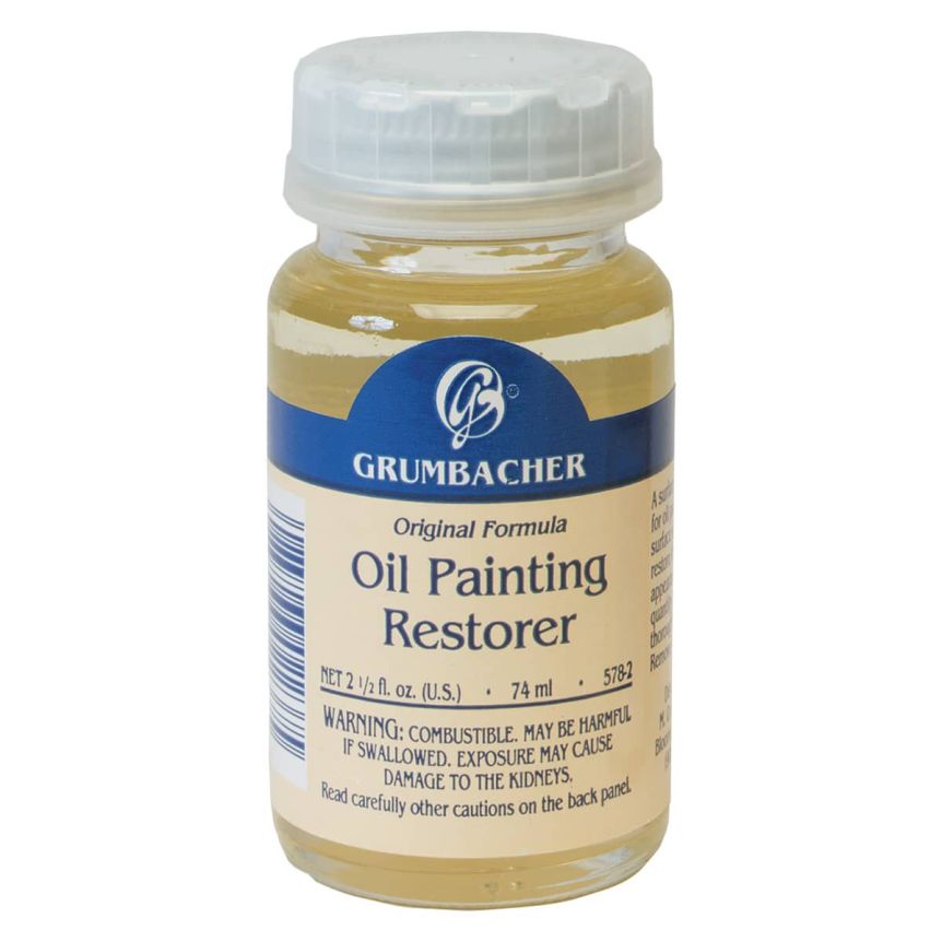 Grumbacher Pre-Tested Oil Painting Restorer, 2.5 oz Bottle