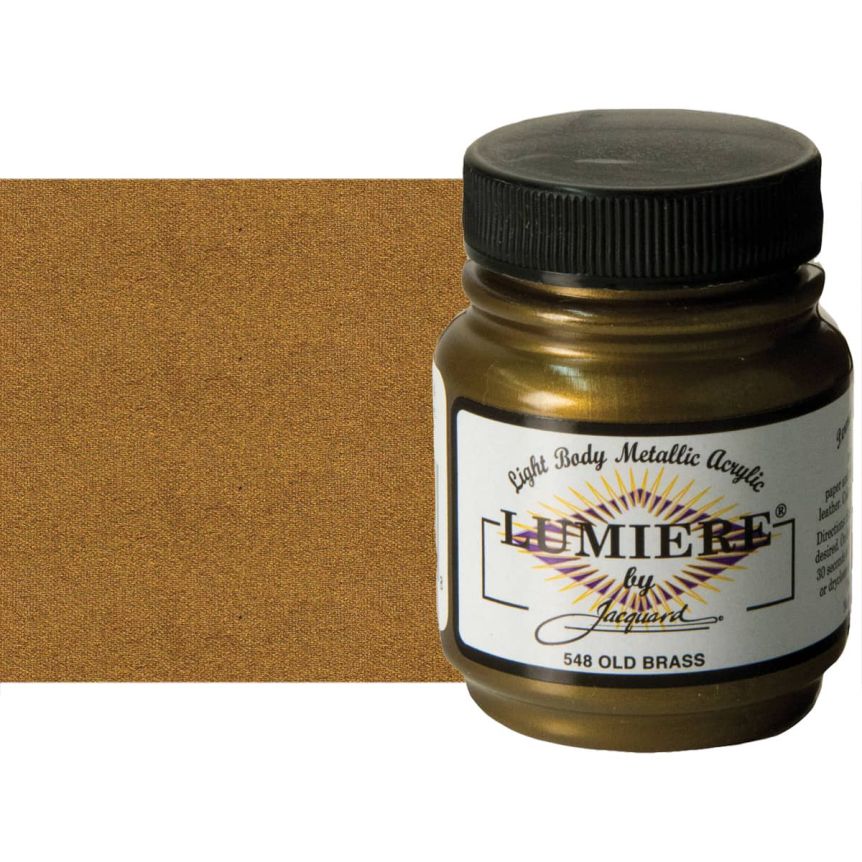 Jacquard Lumiere Fabric Color - Old Brass, 2.25oz Jar