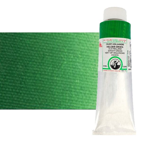 Old Holland Classic Oil Color - Old Holland Bright Green, 225ml Tube