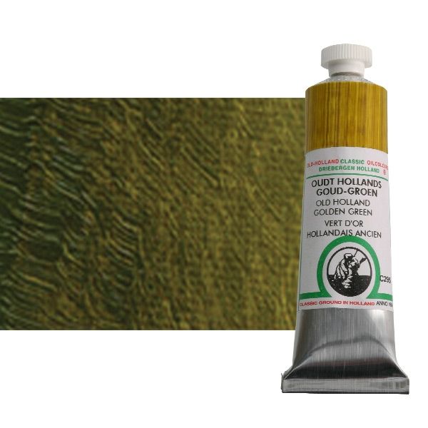 Old Holland Classic Oil Color 40 ml Tube - Old Holland Golden Green