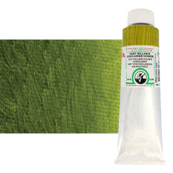 Old Holland Classic Oil Color - Old Holland Golden Green Deep, 225ml Tube