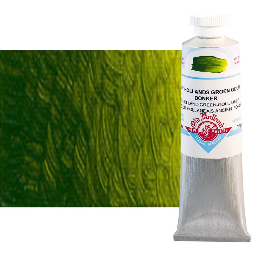 Old Holland New Masters Classic Acrylic Colors Green Gold Deep 60 ml