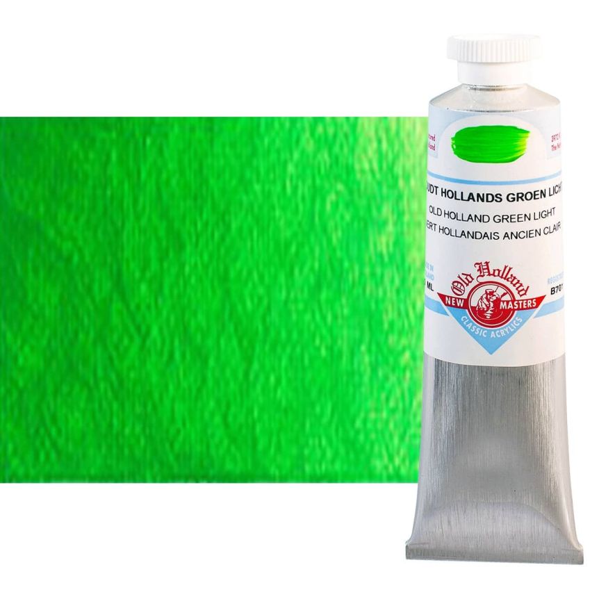 Old Holland New Masters Classic Acrylic Colors Green Light 60 m