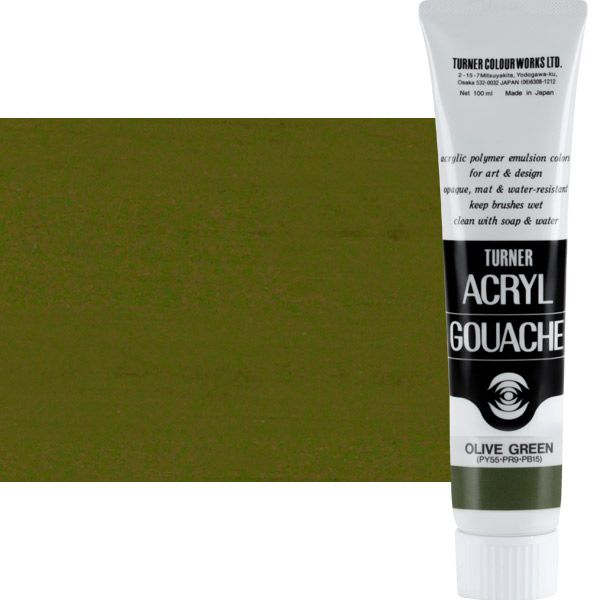 Turner Artist Acryl Gouache - Olive Green, 100ml