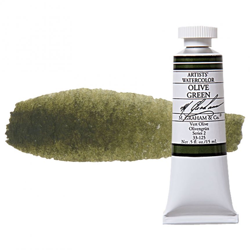 M. Graham Artists' Watercolor 15ml - Olive Green