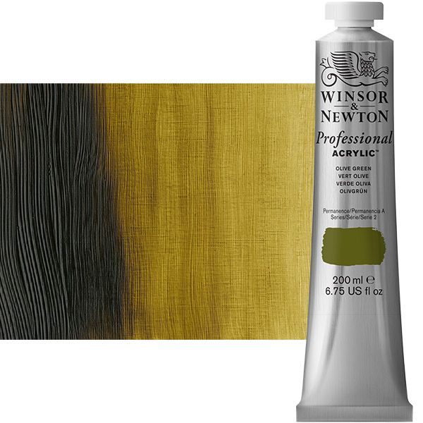 Winsor & Newton Professional Acrylic Olive Green 200 ml