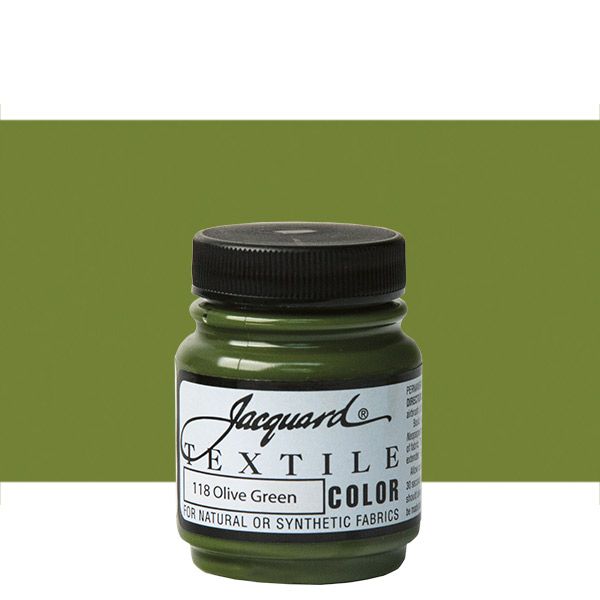 Jacquard Permanent Textile Color 2.25 oz. Jar Olive Green Jerry's