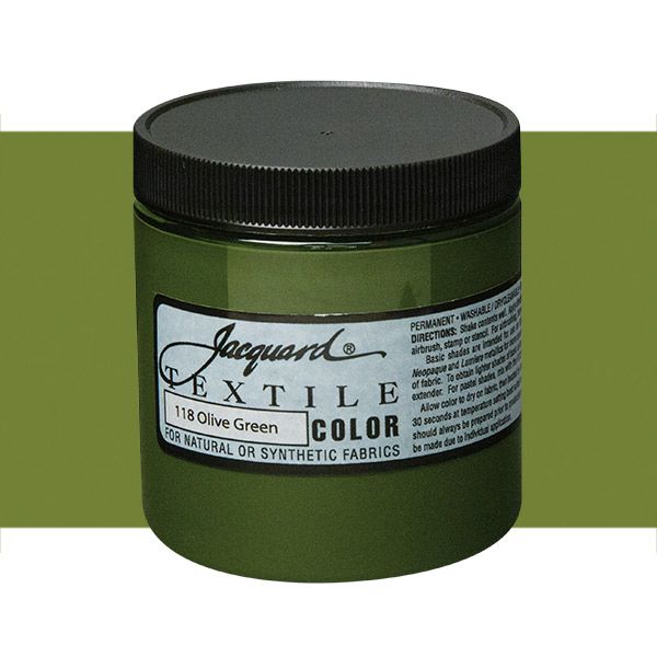 Jacquard Permanent Textile Color 8 oz. Jar Olive Green Jerry's Artarama