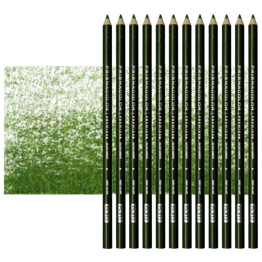 Prismacolor Premier Colored Pencil PC911 Olive Green (Set of 12