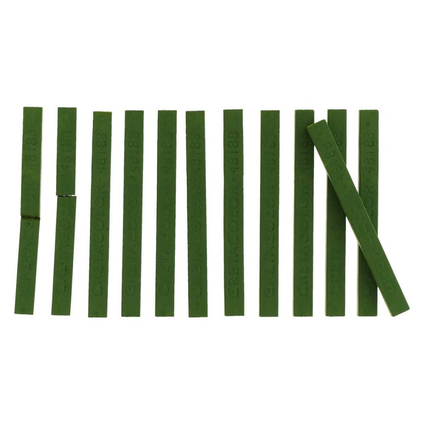 Cretacolor Carré Pastel - No. 188, Olive Green Light (Box of 12)