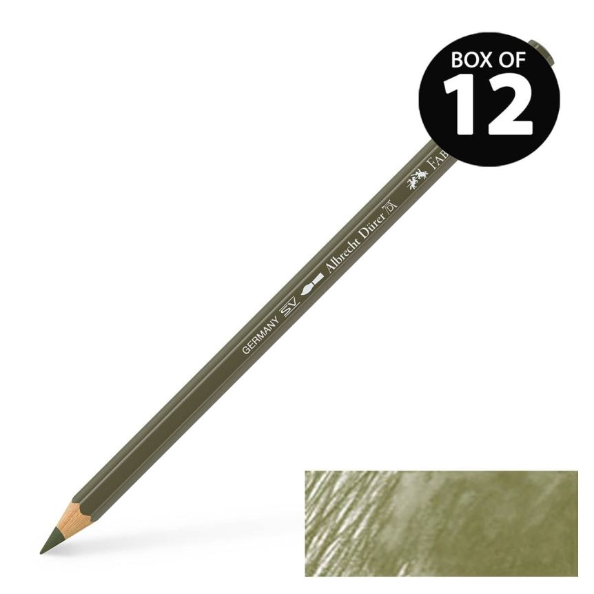 Albrecht Durer Watercolor Pencils Olive Green Yellowish No. 173, Box of 12
