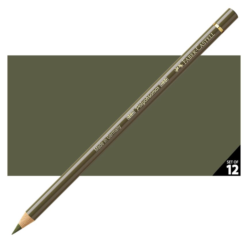 Faber-Castell Polychromos Pencil, No. 173 - Olive Green Yellowish (Box of 12)