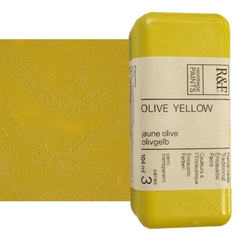 R&F Encaustic Paint 104Ml Olive Yellow