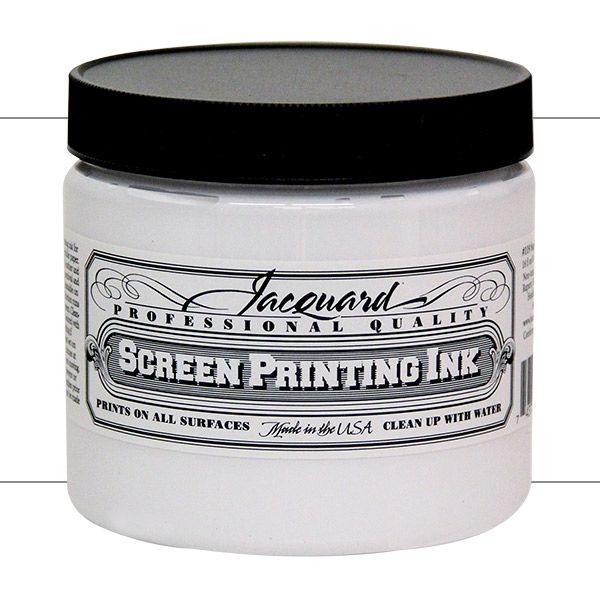Jacquard Screen Printing Ink 16 oz Jar - Opaque White