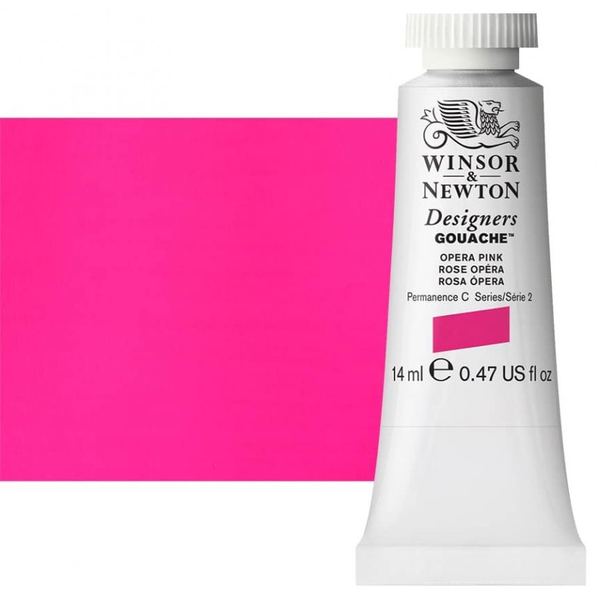 Winsor & Newton Designers Gouache 14ml Tube - Opera Pink