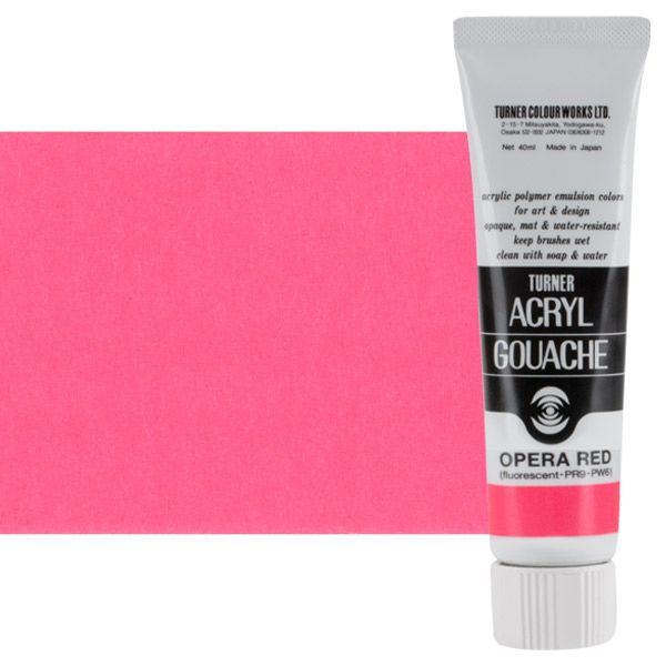 Turner Artist Acryl Gouache - Opera Red, 40ml