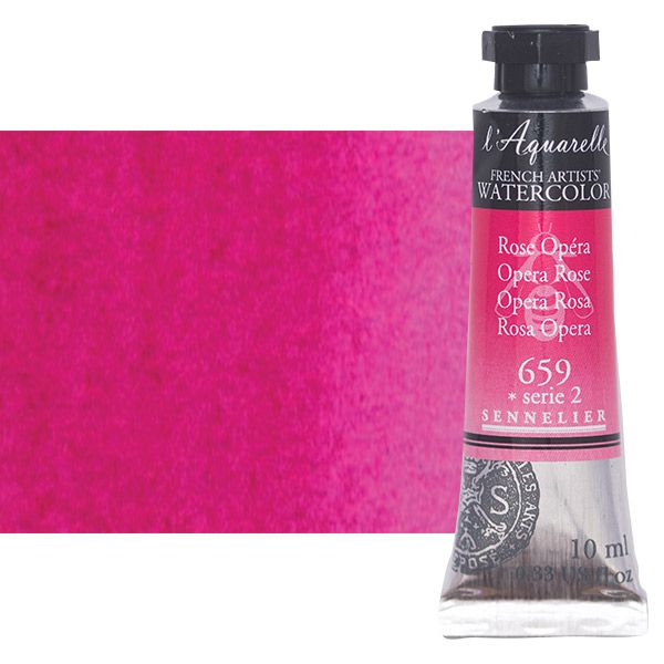 Sennelier l'Aquarelle Artists Watercolor - Opera Rose, 10ml Tube ...