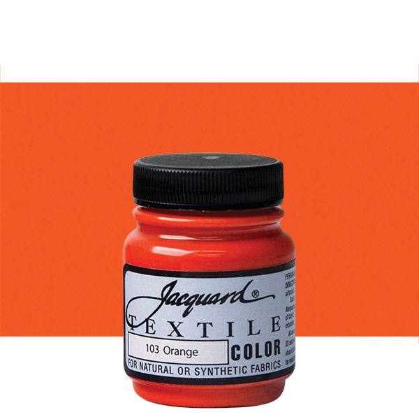 Jacquard Permanent Textile Color 2.25 oz. Jar Orange Jerry's Artarama