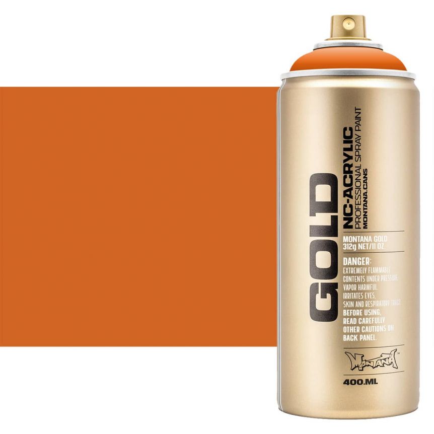 Montana GOLD Acrylic Professional Spray Paint 400 ml - Orange