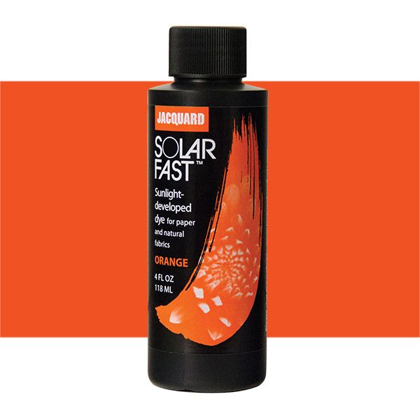 Solarfast Color Range Jacquard SolarFast Dye 4 oz - Orange | Jerry's Artarama