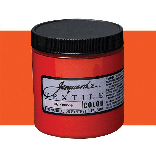Jacquard Permanent Textile Color 8 oz. Jar - Orange