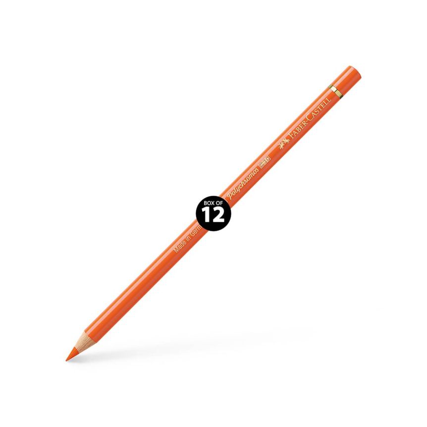 Faber-Castell Polychromos Pencil, No. 113 - Orange Glaze (Box of 12)