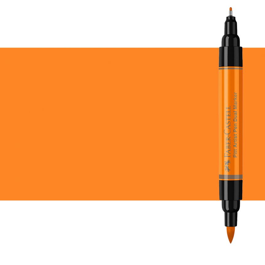 Pitt Artist Pen Dual Marker India Ink, Orange Glaze