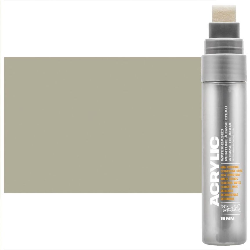 Montana refillable acrylic paint markers with replaceable tips - Outline Silver