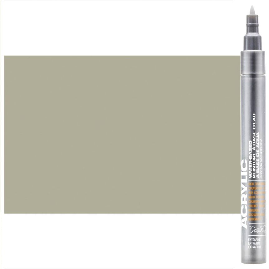 Montana refillable acrylic paint markers with replaceable tips - Outline Silver