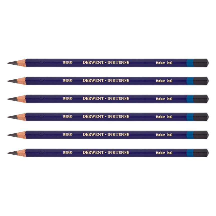 Derwent Inktense Pencil No. 2400 Outliner (Box of 6)