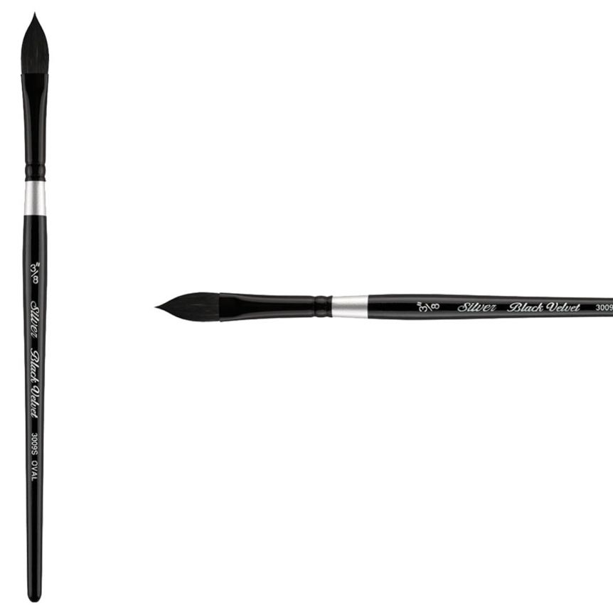 Silver Brush Black Velvet Watercolor Brush Set - Blick Exclusive, Set of 3