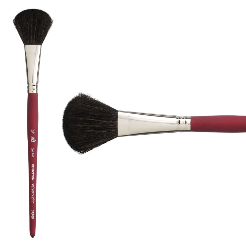 Princeton Velvetouch™ Series 3950 Synthetic Blend Brush 3/4" Oval Mop