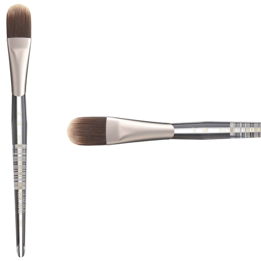 Princeton Glacier Series 4950 Synthetic Brush - Oval Wash, Short Handle, Size 3/4"