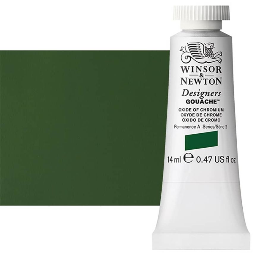 Winsor & Newton Designers Gouache 14ml Tube - Chromium Oxide