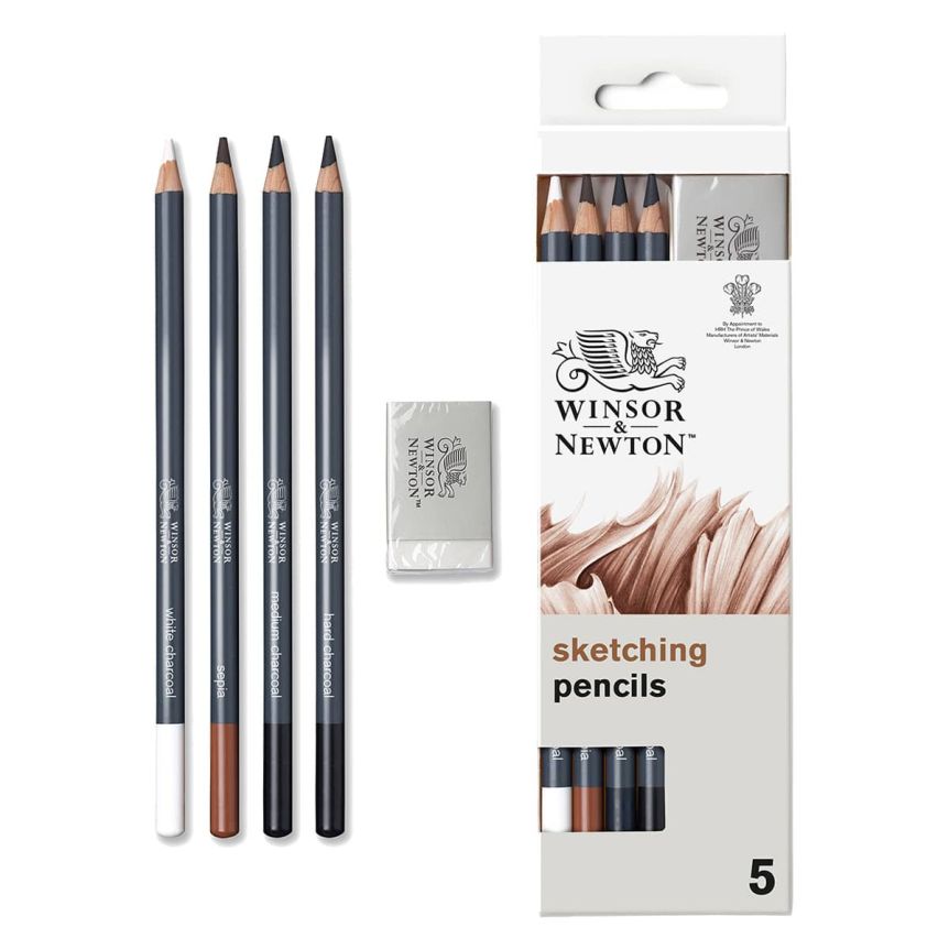 Winsor & Newton Studio Sketching Pencil Set 5pc