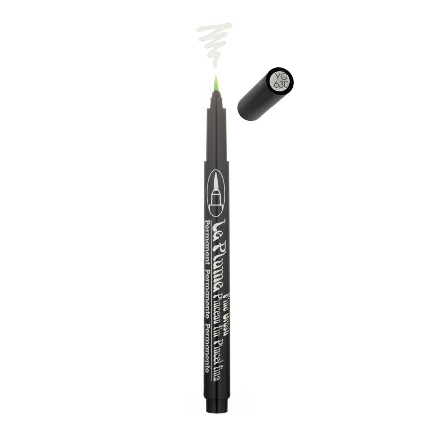 Marvy Uchida Le Plume 3100 Alcohol-Based Fine Brush Tip Marker Pale Green YG630