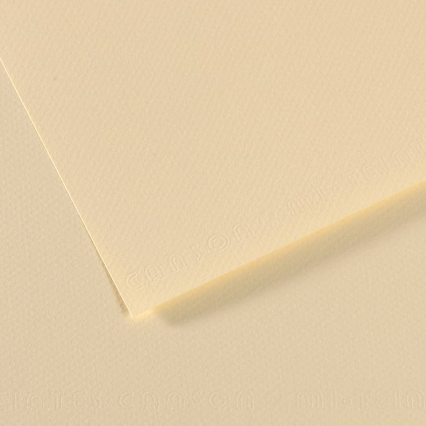 Pale Yellow Canson Mi-Teintes Sheet 19" x 25" (Pack of 10)